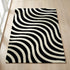 Epal Modern Wavy Line Pattern Carpet for Living, Drawing & Bedroom | Soft Polyester & olefin BCF Yarn Area Rug with Strong Backing (11mm Pile Height)