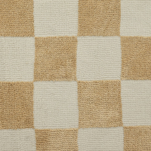 Cquare Check Pattern Carpet for Living, Drawing Room & Bedroom | Soft Polyester & olefin BCF Area Rug with Strong Durable Backing (11mm Pile Height)