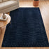 Rblin Modern Geometric Striped Carpet for Living, Drawing & Bedroom | Soft Polyester & olefin BCF Yarn Area Rug with Strong Backing (11mm Pile Height)