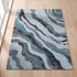 Nireti Modern Abstract Wave Carpet for Living, Drawing & Bedroom | Soft Polyester & olefin BCF Area Rug with Strong Backing (11mm Pile Height)