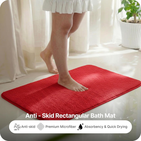 SOLID Soft Anti-Slip Bathmat | Simple Design with Quick Dry Texture