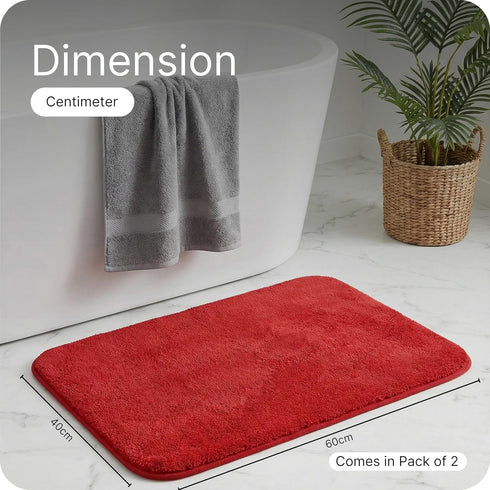 SOLID Soft Anti-Slip Bathmat | Simple Design with Quick Dry Texture