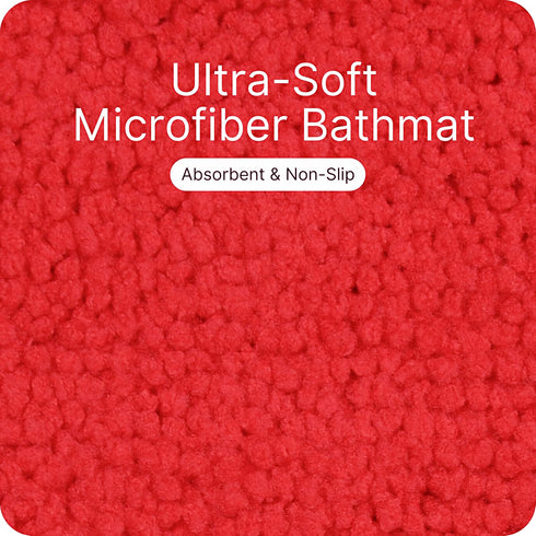 SOLID Soft Anti-Slip Bathmat | Simple Design with Quick Dry Texture