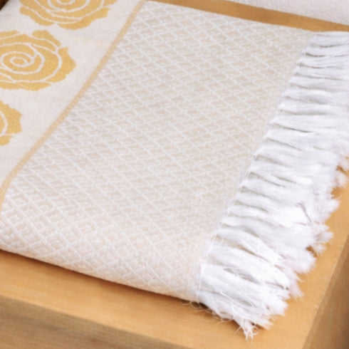 Rose Pure Cotton Bath & Hand Towel Set | Quick Dry Soft Towels | Bathing Kitchen Hand Towel Gym | Men & Women | Bathroom Accessories Set |