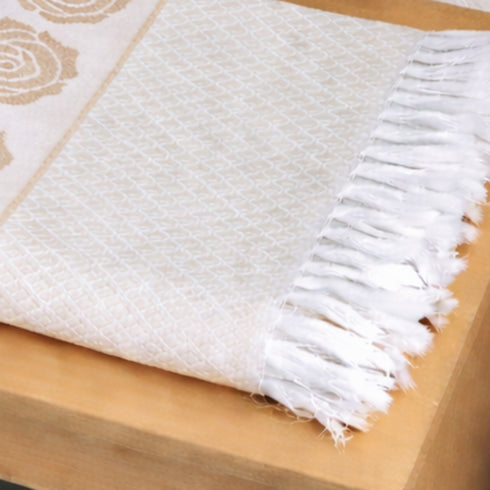 Rose Pure Cotton Bath & Hand Towel Set | Quick Dry Soft Towels | Bathing Kitchen Hand Towel Gym | Men & Women | Bathroom Accessories Set |
