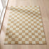 Cquare Check Pattern Carpet for Living, Drawing Room & Bedroom | Soft Polyester & olefin BCF Area Rug with Strong Durable Backing (11mm Pile Height)