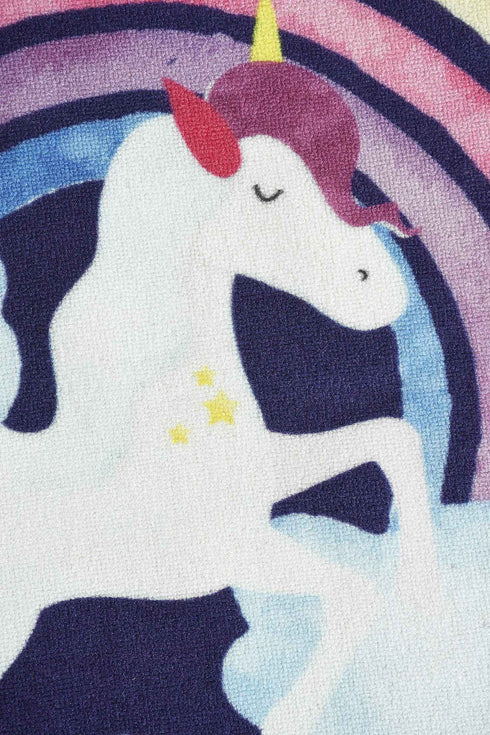 Buy Unicorn Anti Skid Round Mat Navy Blue, 90X90 CM Online