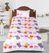 Saral Home Peppa Pig Cotton Single Size Bedsheet 60x90 with 1 Pillow Cover 17''x 24''