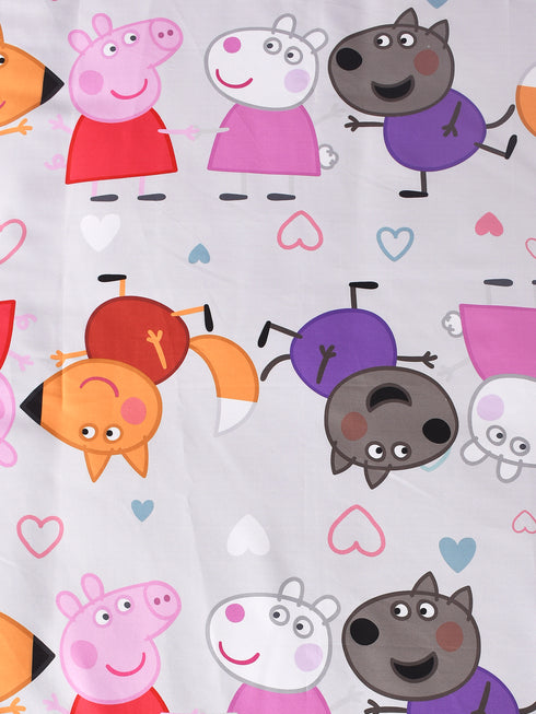 Peppa Pig Cotton Single Size Bedsheet 60x90 with 1 Pillow Cover 17''x 24'' Online