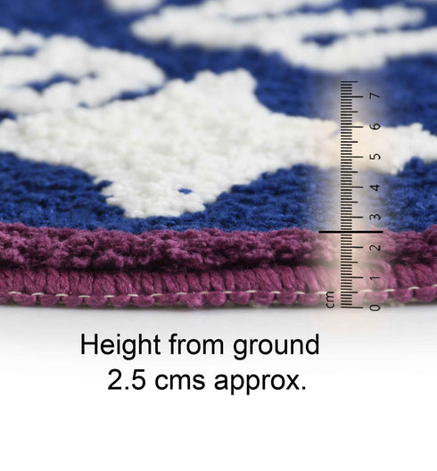 Shop for Stylish Saral Home Unicorn Soft Microfiber Mutipurpose Round Mat -Blue, 60CM Online at Price