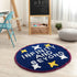 Buy Unicorn Soft Microfiber Mutipurpose Round Mat Blue, 60CM Online