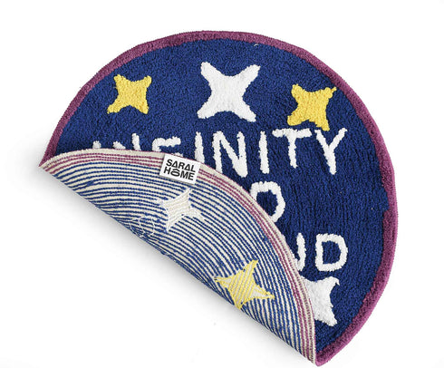 Unicorn Soft Microfiber Mutipurpose Round Mat Blue, 60CM Online