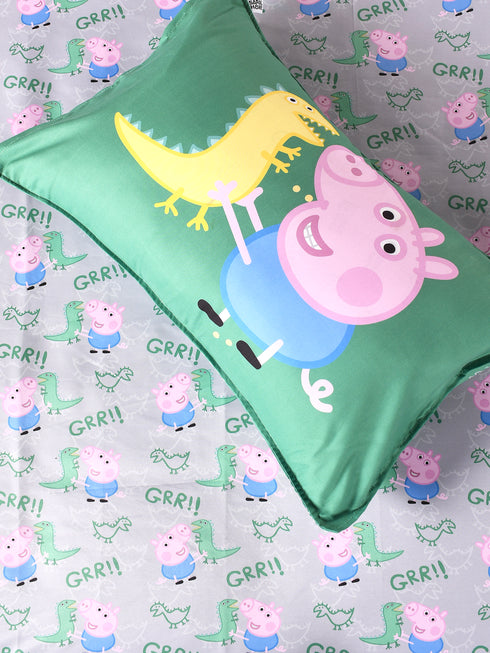 Peppa Pig Cotton Single Size Bedsheet 60x90 with 1 Pillow Cover 17''x 24'' Online