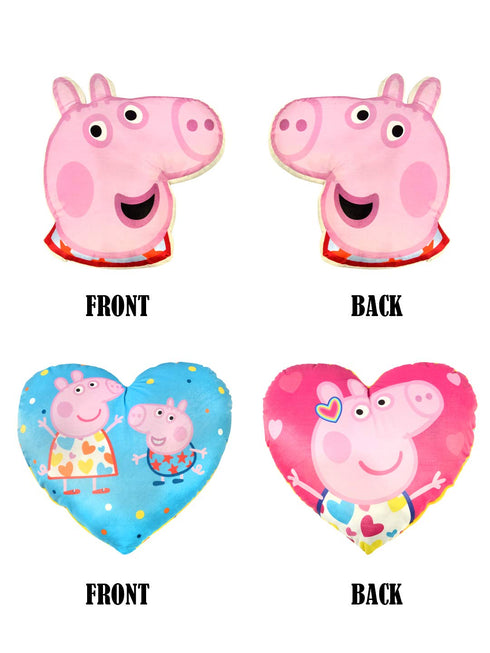Shop for Stylish Peppa Pig Velvet Quilt with 2 Cushions- Pink, 135X210 Cms Online at Price