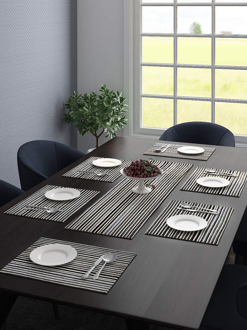 Striped Table mats with runner