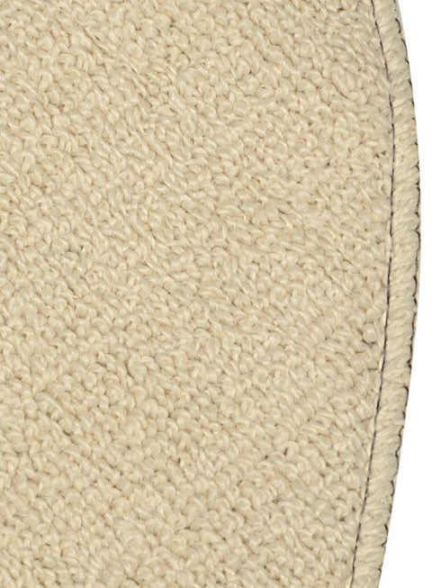 Golden round bathmat