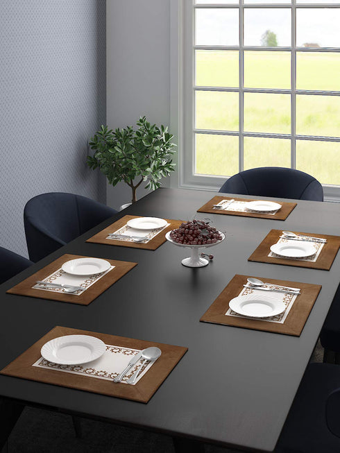 Order Cotton Velvet Place Mat Set of 6 (34x45 cm) Online at Price