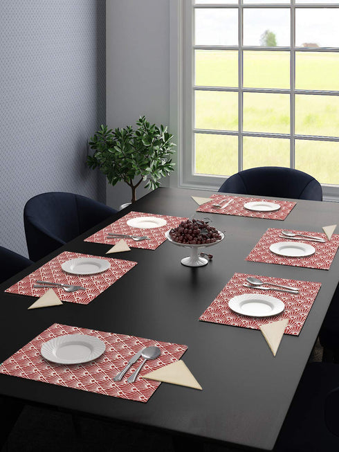 dining table mats 6 pieces waterproof