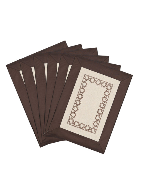 Shop premium Cotton Velvet Place Mat Set of 6 (34x45 cm) at the price