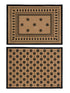 Buy Black Decorative Jute Printed Table Placemat Pack of 2 Pc, 33x45 Cms