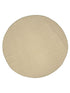 Beige round bathmat