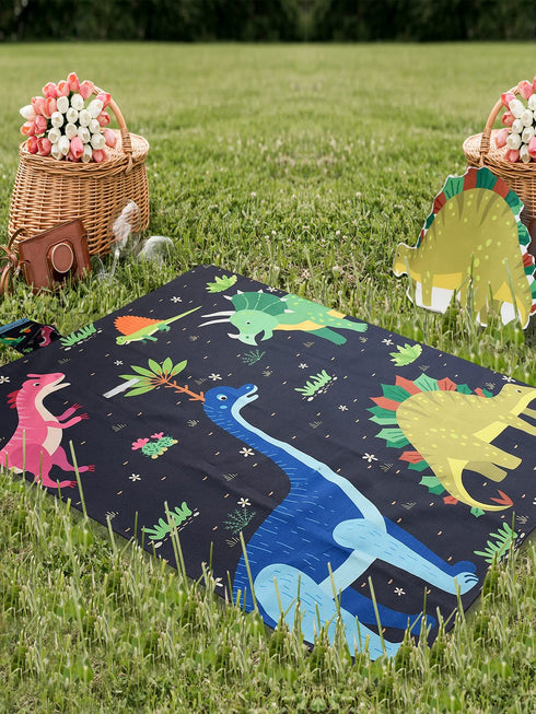 Buy Dinosaur Microfiber Picnic Mat Pink,125x150 Cms