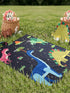 Buy Dinosaur Microfiber Picnic Mat Pink,125x150 Cms