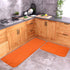 Pack of 2 Kitchen Mats Orange