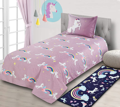 Saral Home Unicorn Cotton Single Size Bedcover 60