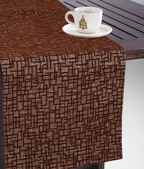 Shop for Unique Quality Viscose Dining Table Kitchen Placemats, 6 Mat -33x45cm, 1 Runner 33x120 cm (Set of 7). online