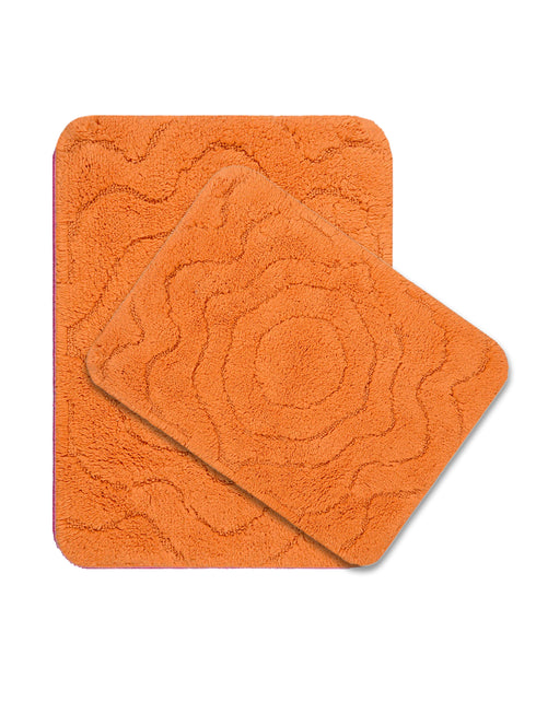 Order SOS-1294 Cotton Bathmat Set with Contour- (45x60 & 45x50cm) Online at Price