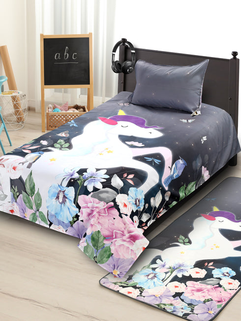 Saral Home Unicorn Cotton Single Size Bedcover 60