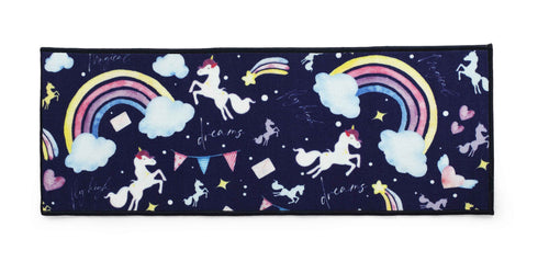 Shop for Stylish Unicorn Anti-Skid (PP) Runner - (Navy Blue, 45x120 Cms) Online at Price