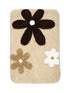 cotton floral bathmat
