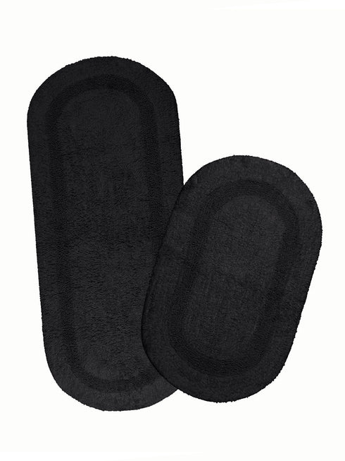 Anti slip cotton bathmat set