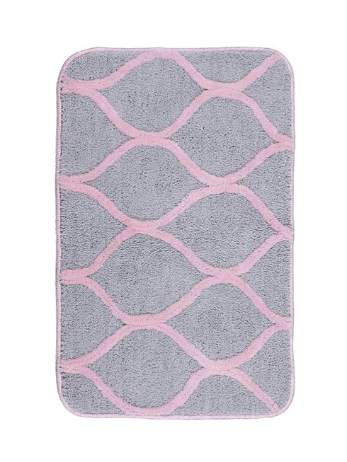 Anti slip microfiber bathmat set