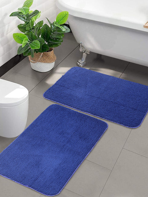 Blue bathmat set