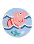 Saral Homes Peppa Pig Shape Microfibre Kids mat 60 X 60 CM BLUE