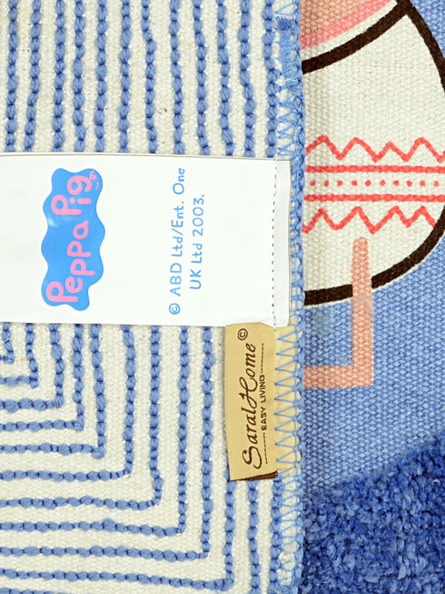 Peppa Pig Soft Microfibre Kids Mat Blue 40x60 CM