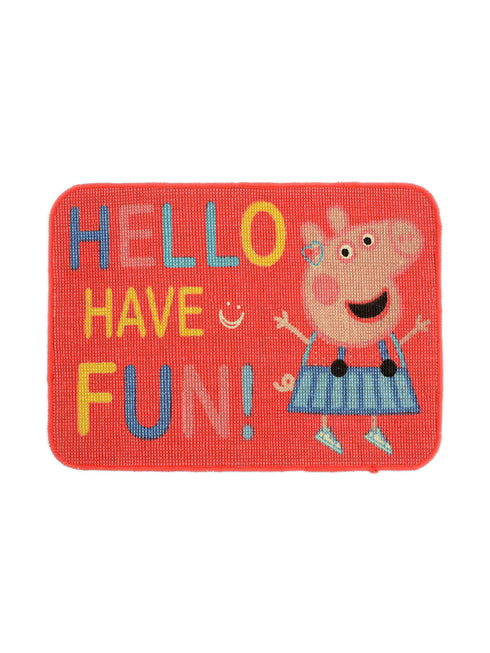 Saral Homes Peppa Doormat Jute & Cotton 40 X 60 CM RED
