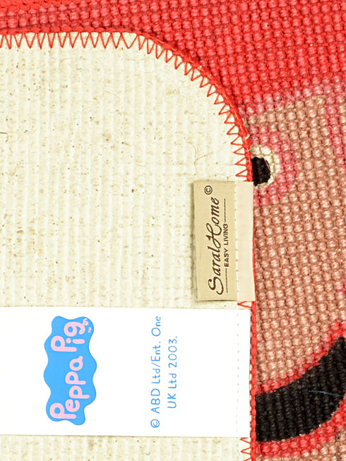 Buy Peppa Pig Printed Jute & Cotton Mixed Doormat Red 40x60CM