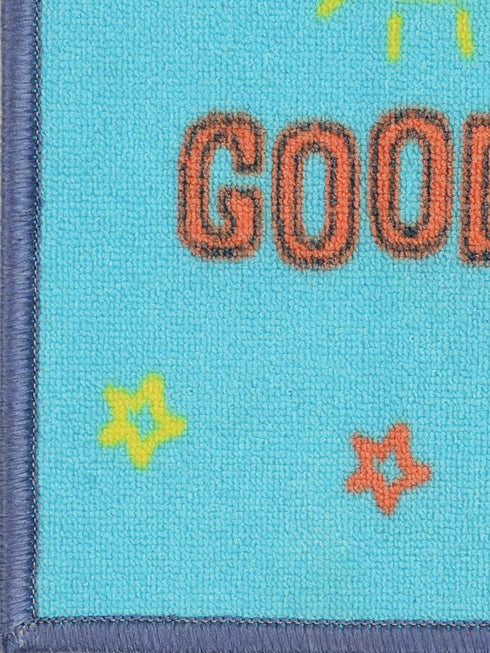 Peppa Pig character printed Multipurpose Polyster Rugs Turquoise 50x70CM