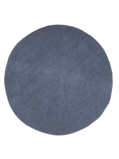 Turquoise round bathmat