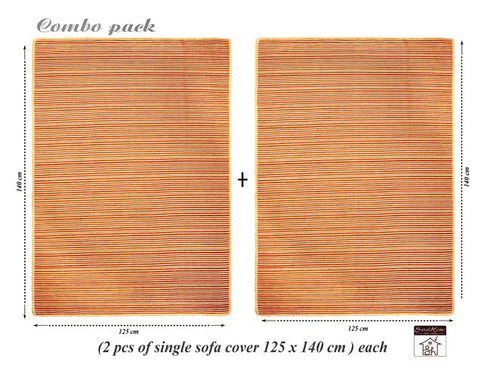 Buy Stylish Stripe Washable Sofa Cover/ Throw (Multiple Size Available) at affordable price in India