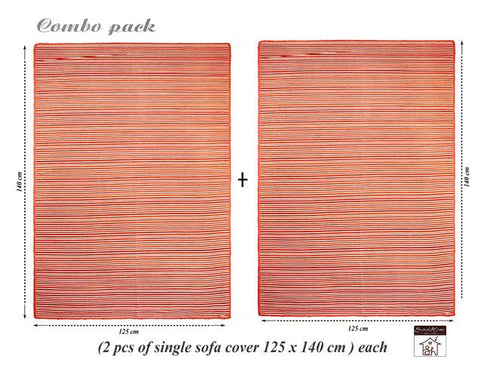 Stripe Washable Sofa Cover/ Throw (Multiple Size Available) at lowest cost