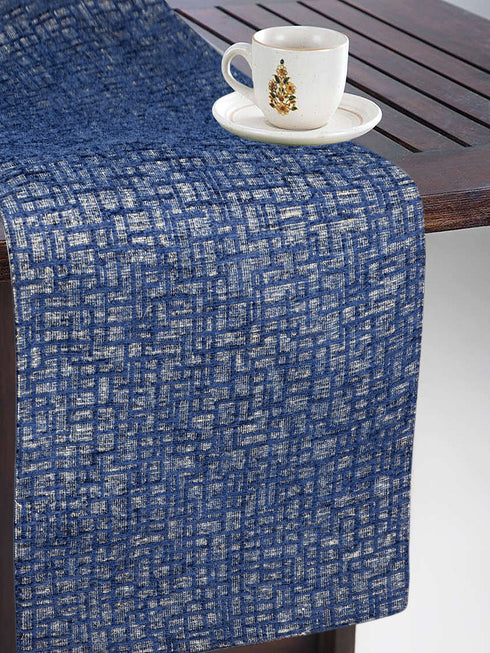 Buy Unique Quality Viscose Dining Table Kitchen Placemats, 6 Mat 33x45cm, 1 Runner 33x120 cm Set of 7. Online