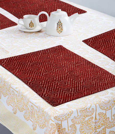 Order Stylish Unique Quality Viscose Dining Table Kitchen Placemats Online at Price