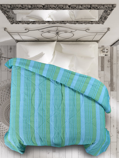 Shop for 1 PC Joy Handmade Cotton Striped Queen Size Quilt (Size-90x100 inch) online