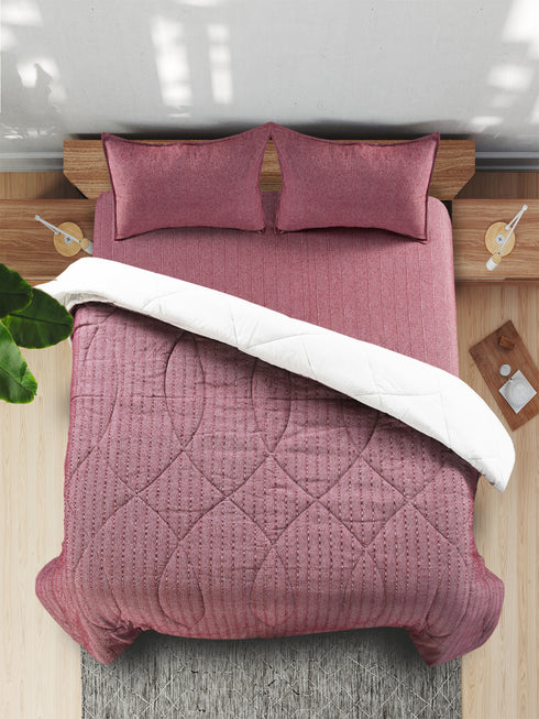 Shop for 1 PC Chawla Cotton Striped Queen Size Quilt (90