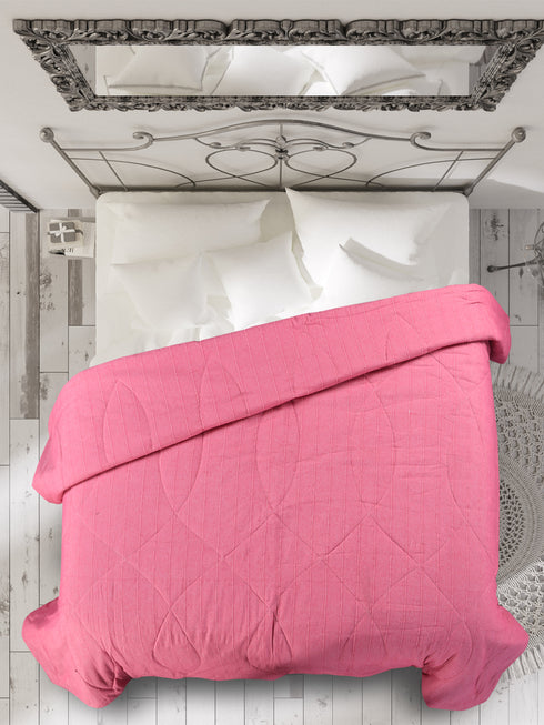 Stylish 1 PC Chawla Cotton Striped Queen Size Quilt (90